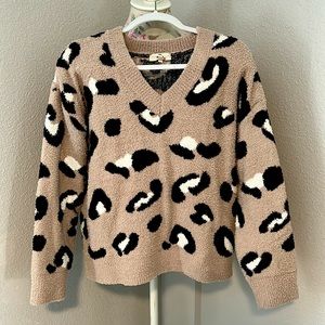 Lime Lush Botique Cheetah print sweater.